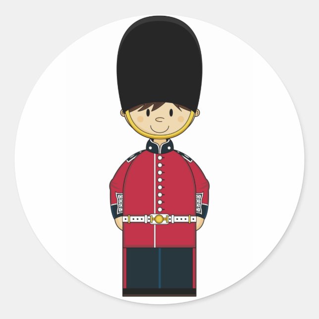 Cute British Royal Guard Sticker (Front)