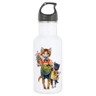 Cute Brother and Sister Kittens Delivering 532 Ml Water Bottle