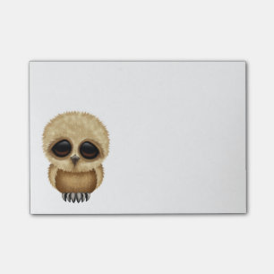Cute Brown Baby Owl Chic Post-it Notes