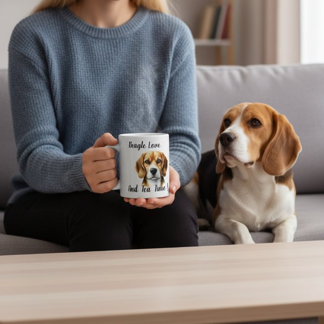 Cute Brown beagle Coffee Mug (Creator Uploaded)