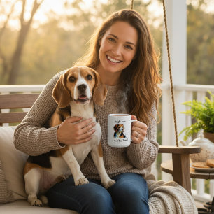 Cute Brown beagle Personalise Coffee Mug