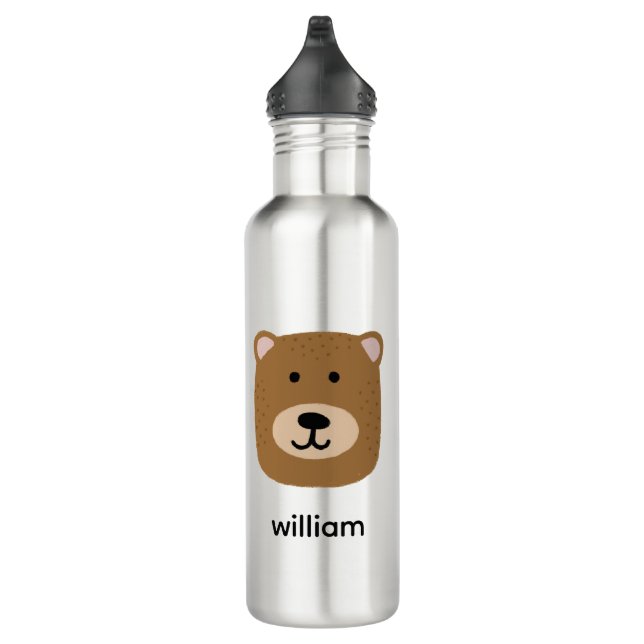 Cute brown bear 710 ml water bottle (Right)