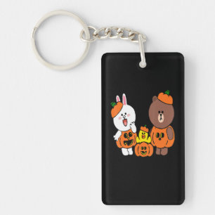 Cute Brown Bear Cony Bunny Rabbit Duck Pumpkin Key Ring