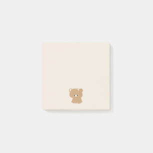 Cute Brown Bear Couple Post-it Notes