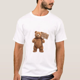 Cute Brown Bear Just for Fun - Triple Vertix T-Shirt