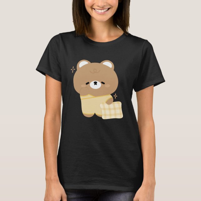 Cute Brown Bear T-Shirt (Front)