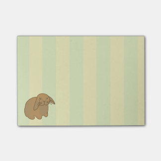 Cute Brown Bunny Post-it Notes