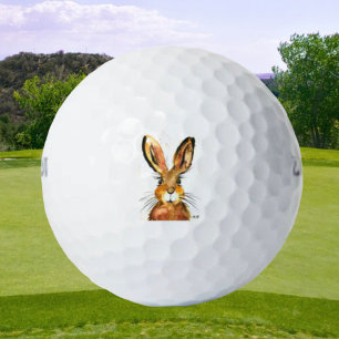 Cute brown bunny rabbit hare Forest Kids  Golf Balls