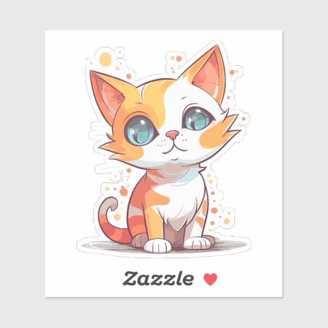Cute Brown Cat Cartoon-57667 (Sheet)