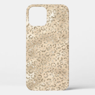 Cute brown Cheetah Leopard Skin Print Pattern iPhone 12 Case