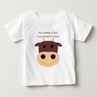 Cute brown cow infant t-shirt
