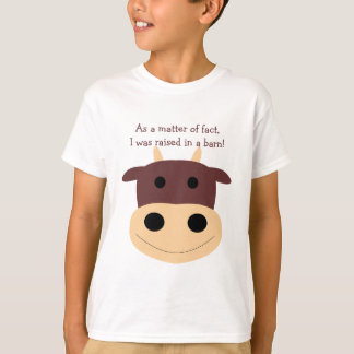 Cute brown cow kid's t-shirt