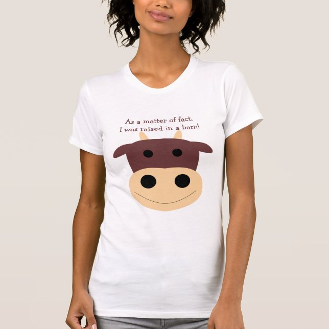 Cute brown cow women's tank (Front)