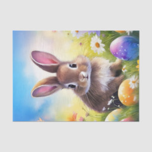 Cute Brown Easter Baby Bunny Tissue Paper