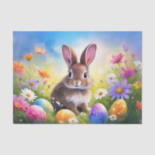 Cute Brown Easter Baby Bunny Tissue Paper