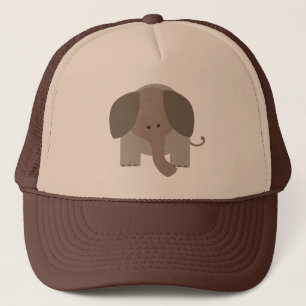 Cute Brown Elephant Trucker Hat
