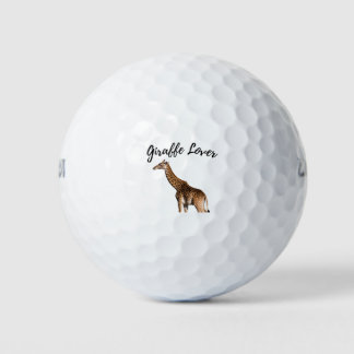 Cute Brown Giraffe Golf Balls