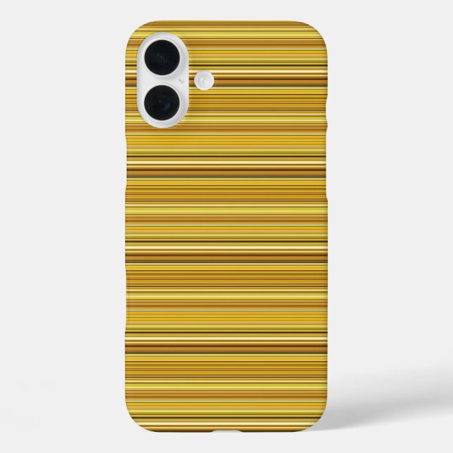 Cute brown golden stripes Case-Mate iPhone case (Back)
