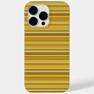Cute brown golden stripes Case-Mate iPhone 14 pro max case