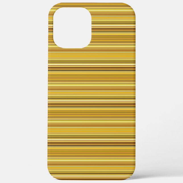 Cute brown golden stripes Case-Mate iPhone case (Back)