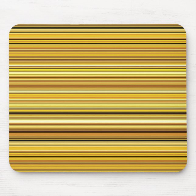Cute brown golden stripes mouse mat (Front)