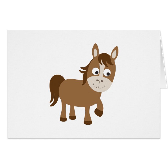 Cute Brown Horse (Front Horizontal)