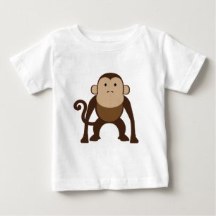 Cute Brown Monkey Baby T-Shirt