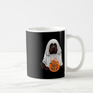 Cute Brown Newfoundland Dog Halloween  Coffee Mug