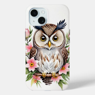 Cute Brown Owl iPhone / iPad case