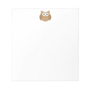 Cute Brown Owl Notepad