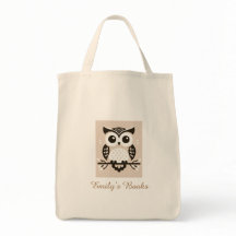 Cute brown owl personalised library book