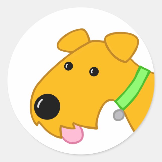 Cute Brown Puppy Dog  Sticker (Front)