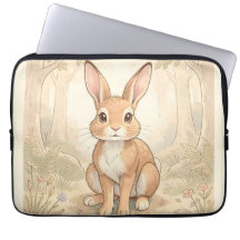 Cute brown rabbit in a forest