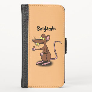 Cute brown rat thumbs up cartoon case