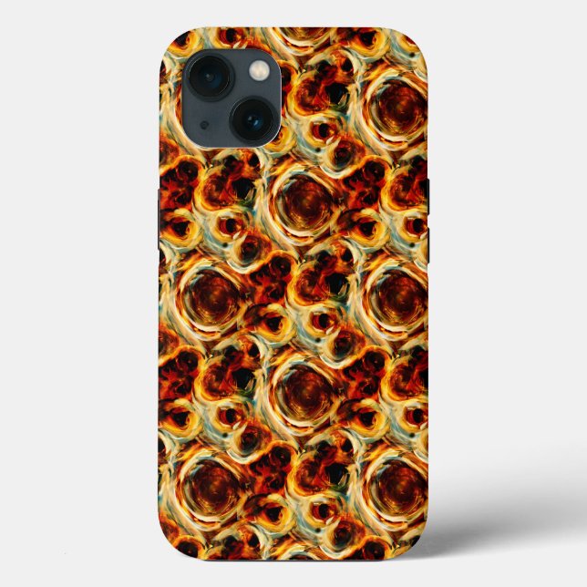 Cute brown seamless smudge pattern Case-Mate iPhone case (Back)