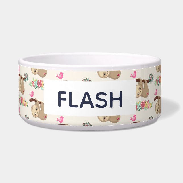 Cute Brown Sloth Hanging Upside down Pattern (Front)