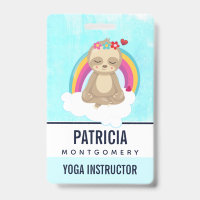 Cute Brown Sloth, Meditating on a Cloud