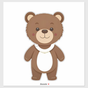 Cute Brown Teddy Bear Cartoon
