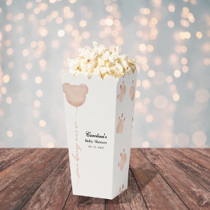 Cute brown we can bearly wait baby shower favour box