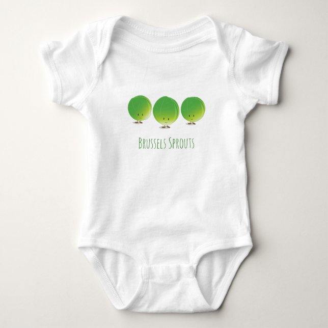 Cute Brussels Sprouts | Baby Bodysuit (Front)