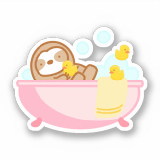 Cute Bubble Bath Sloth