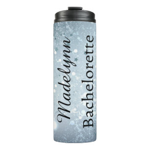 Cute Bubble Blue Personalised Bridesmaid  Thermal  Tumbler