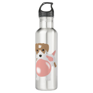 Cute Bubble Gum Dog Puppy Blowing Bubble 710 Ml Water Bottle