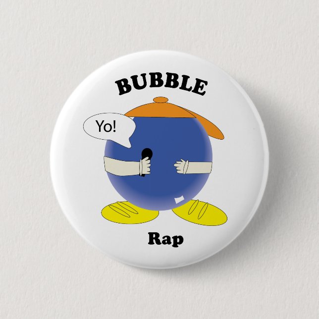 Cute Bubble Performer Music 6 Cm Round Badge (Front)