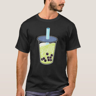 Cute Bubble Tea Boba Milk Tea  Baller T-Shirt