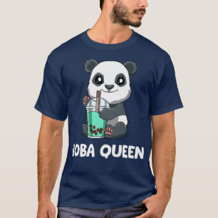 Cute Bubble Tea Panda Boba Queen  765 T-Shirt