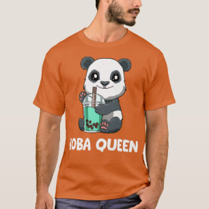 Cute Bubble Tea Panda Boba Queen 767 T-Shirt