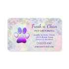 Cute Bubbles Incandescent Dog Paw Grooming Service