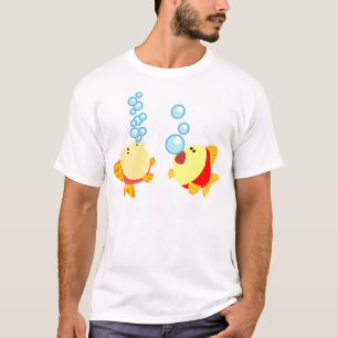 Cute Bubbling Cartoon Fish Children T-Shirt