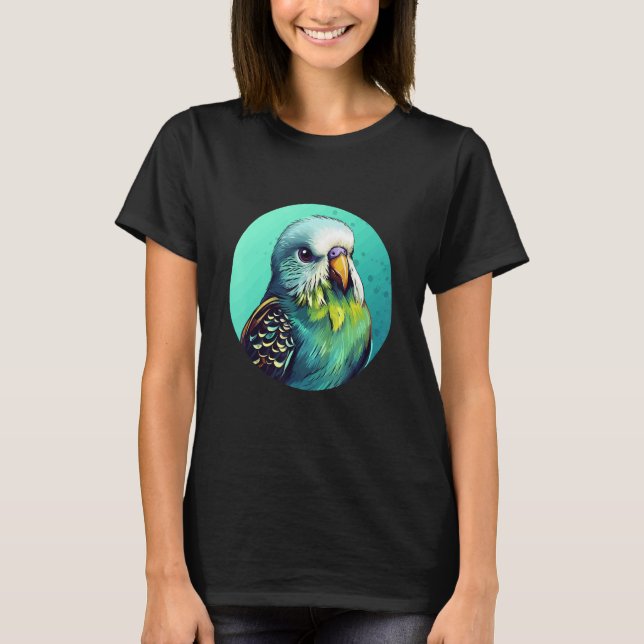 Cute Budgie Bird Parakeet Birds Bird Breeder 2 T-Shirt (Front)